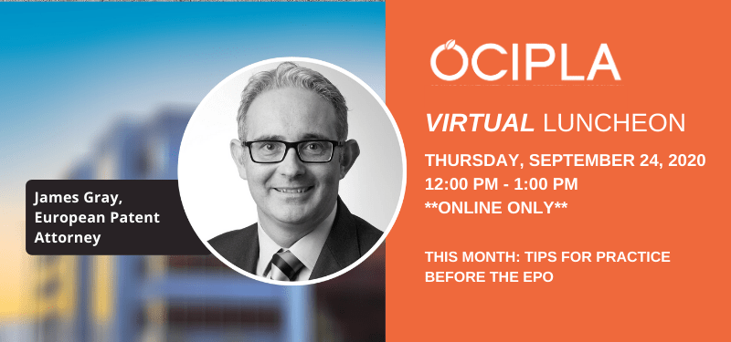 OCIPLA September 2020 Luncheon online