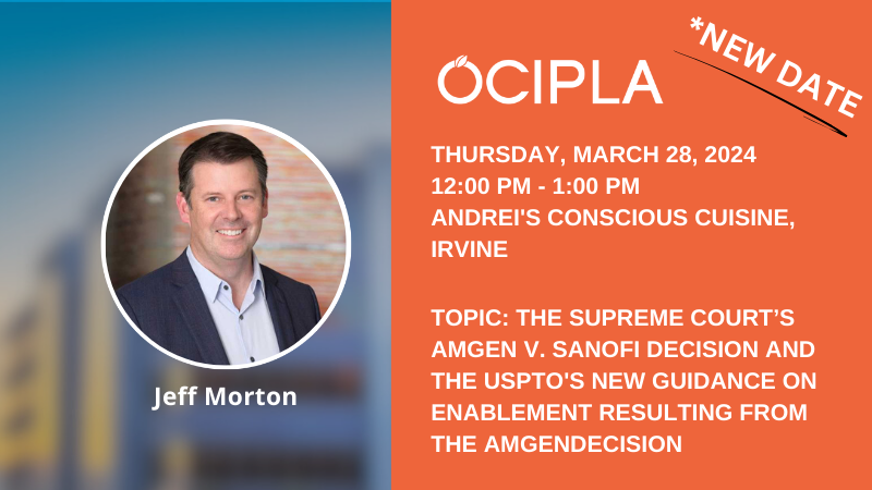 OCIPLA March 2024 LUNCHEON - Thursday, March 28, 12:00 PM